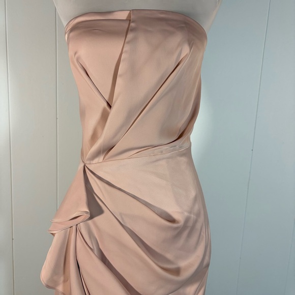 C/MEO Collective No Less Midi Dress Women’s S Sleeveless Satin Chic Classic - Picture 3 of 9